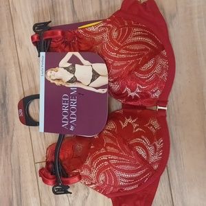 Red Lace Pushup Bra